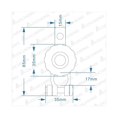 Klema akumulatora z wyłącznikiem masy 500A