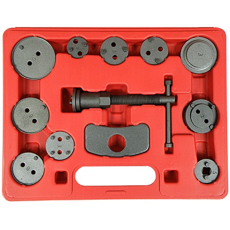 Zestaw do wyciskania tłoczków hamulcowych, 12 elementów