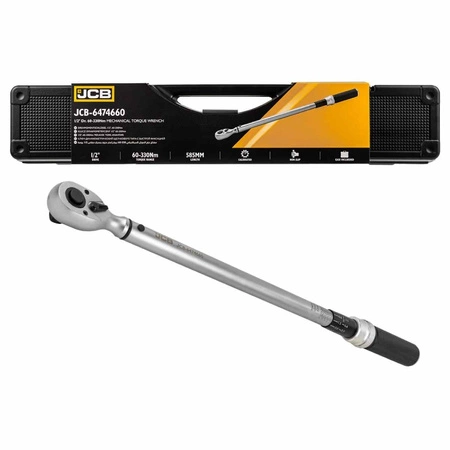 Klucz dynamometryczny z blokadą 1/2" 60-330Nm, JCB