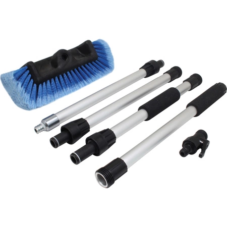 Szczotka teleskopowa do mycia auta i paneli fotowoltaicznych Hydroszczotka składana 290x180mm/1000-1740mm