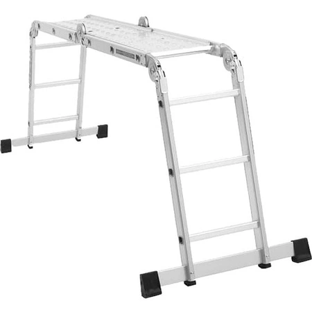 Drabina aluminiowa składana z platformą 4x3 346cm