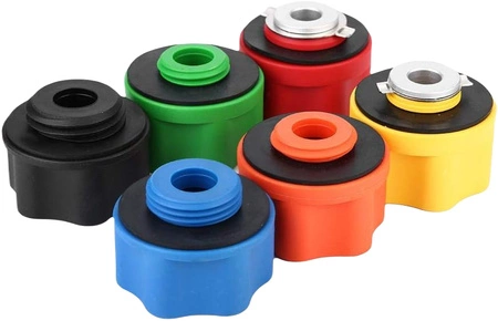 Lejek do oleju z adapterami zestaw, 8el.