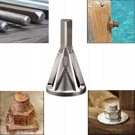 Narzynka do uszkodzonych gwintów śrub na wiertarkę