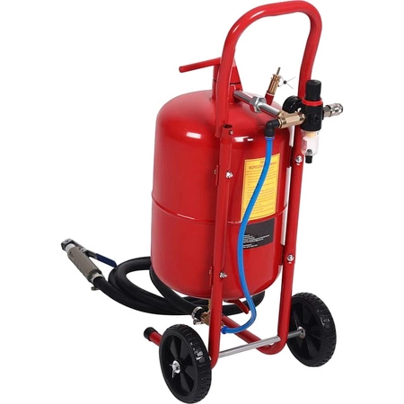 Piaskarka syfonowa 19l + wąż i stojak – do usuwania rdzy i farby