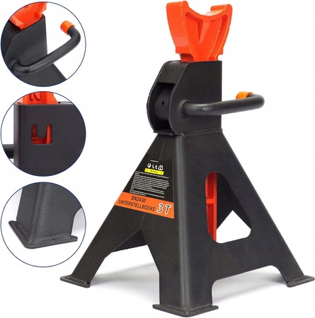 2x KOBYŁKI WARSZTATOWE PODSTAWKI REGULOWANE PODPORY SAMOCHODOWE DO AUTA 6T