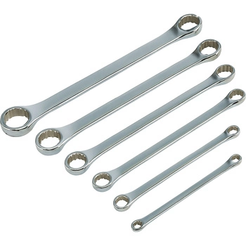Klucze oczkowe proste długie do napinaczy 8-24mm, 6szt.