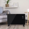 Grzejnik elektryczny konwektorowy szklany czarny LCD z pilotem sterowania i WiFi 2500W