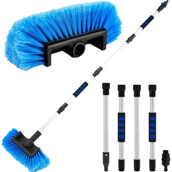 Szczotka teleskopowa do mycia paneli fotowoltaicznych i samochodu z zaworem, 2-5m