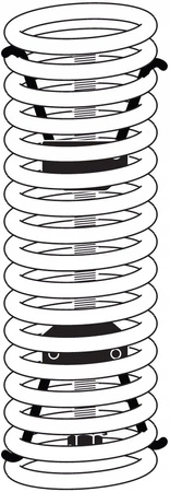 Ściągacz sprężyn wewnętrznych 380mm Mercedes Opel BMW