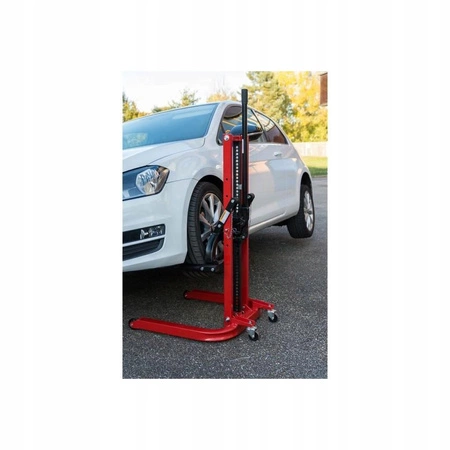 Mobilny jednokolumnowy podnośnik blacharski