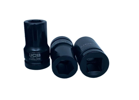 Nasadka udarowa głęboka 1" 27mm (6-kątna)