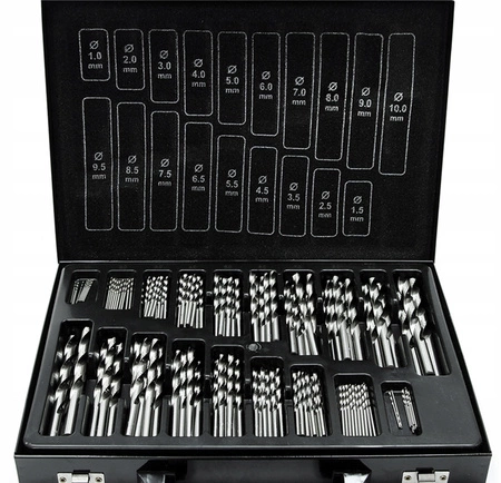 Zestaw meble warsztatowe 13 el. + wiertła do metalu HSS 1-10mm 170szt.