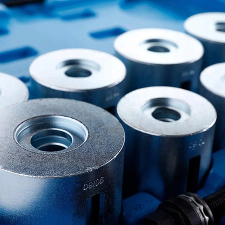 Ściągacz tulei wahacza zestaw ściągaczy i adapterów do łożysk M10-M18, 27el.