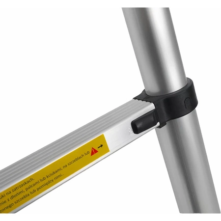 Drabina aluminiowa teleskopowa składana 8-stopniowa 2,6m lekka udźwig 150kg