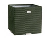 Donica ogrodowa technorattanowa 46x46x46cm RD12 - Zielony