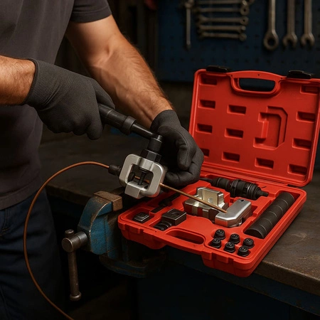 Prasa hydrauliczna do przewodów hamulcowych i klimatyzacji