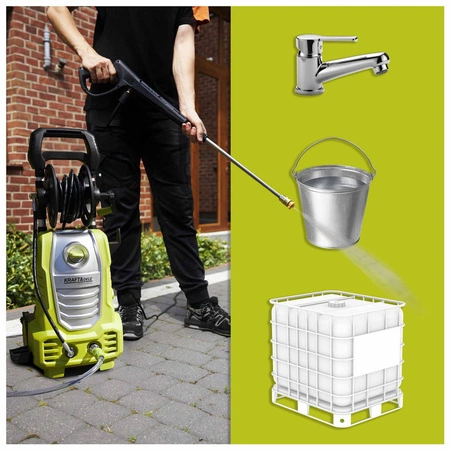 Myjka wysokociśnieniowa z pompą zasysającą 280 bar 3000W + lanca + akcesoria zestaw