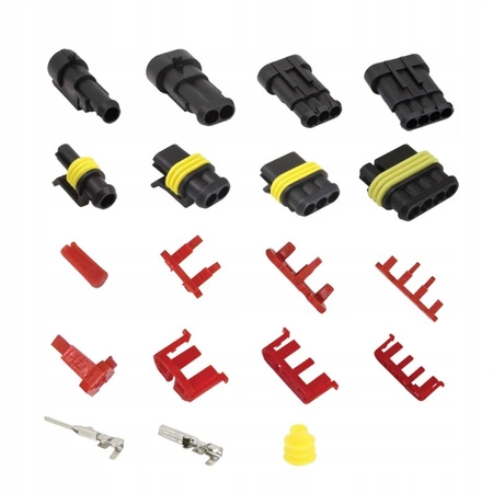 Złącze hermetyczne samochodowe- zestaw kostek 325 el