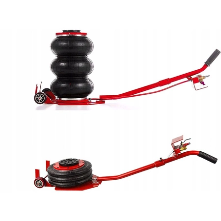 Podnośnik pneumatyczny bałwanek 3.5 Tony + guma