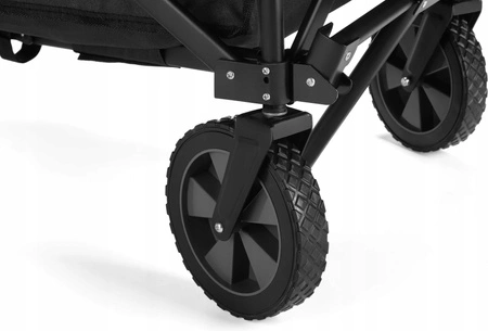 WÓZEK TRANSPORTOWY OGRODOWY PLAŻOWY TURYSTYCZNY SKŁADANY PRZYCZEPKA 90L