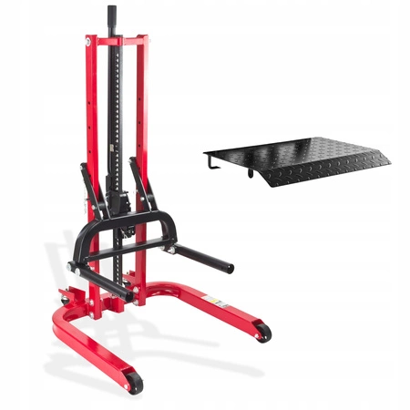 Mobilny jednokolumnowy podnośnik blacharski