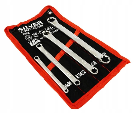 Klucze oczkowe-torx zestaw 4 sztuk E6-E24