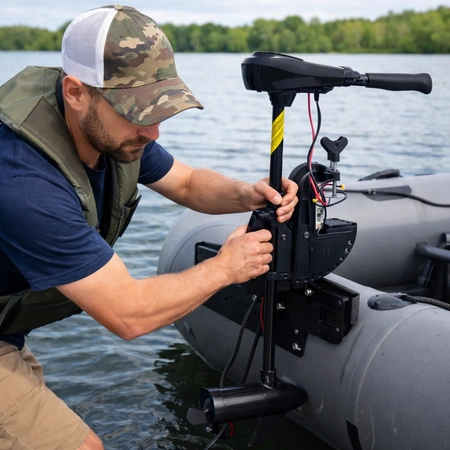 Elektryczny silnik zaburtowy 12V 56lbs 6-7km/h