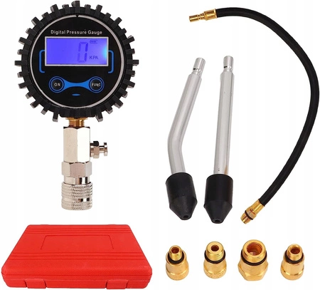 TESTER CIŚNIENIA SPRĘŻANIA MIERNIK BENZYNA LCD 14b